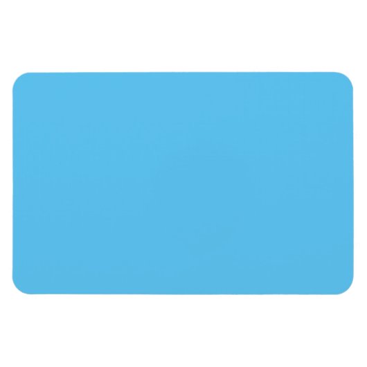 Day Sky Blue, Halb gebacken, Jeans Blue, Magnet (Horizontal)