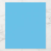 Day Sky Blue, Halb gebacken, Jeans Blue, Weinetikett (Einzelnes Label)