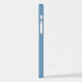 Day Sky blue Shadow Monogram initials with name iPhone Hülle (Linke Seite)