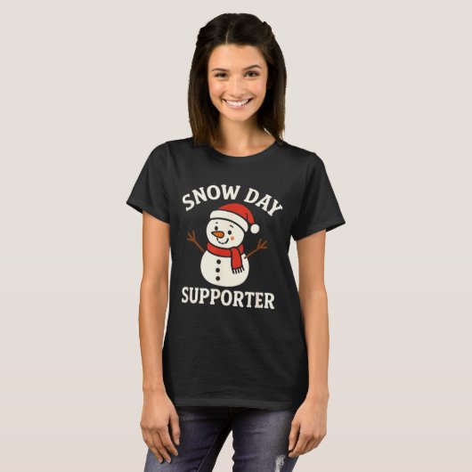 Day Snow Supporter Gift T-Shirt (Vorne ganz)