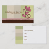 Day Spa Business Cards / Appointment Cards Terminkarte (Vorne/Hinten)