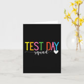 Day Squad Teacher Testkoordinator Funny Karte (Gelbe Blume)