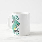 Day T-rex Funny Student Lehrer Dinosaur Test Kaffeetasse (Vorderseite Links)