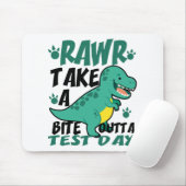 Day T-rex Funny Student Lehrer Dinosaur Test Mousepad (Mit Mouse)