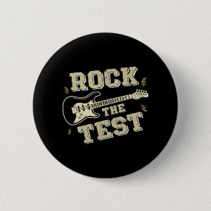 Day Teacher Rock the Test Guitar Lehrer Testing D Button