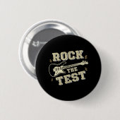 Day Teacher Rock the Test Guitar Lehrer Testing D Button (Vorne & Hinten)