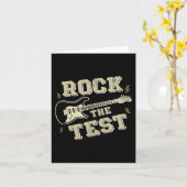 Day Teacher Rock the Test Guitar Lehrer Testing D Karte (Gelbe Blume)