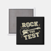 Day Teacher Rock the Test Guitar Lehrer Testing D Magnet (Vorderseite/Rückseite)