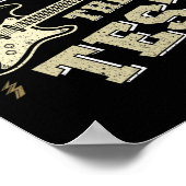 Day Teacher Rock the Test Guitar Lehrer Testing D Poster (Ecke)