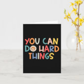 Day Teacher Shirt kann man hart tun Frauen Kind Karte (Gelbe Blume)