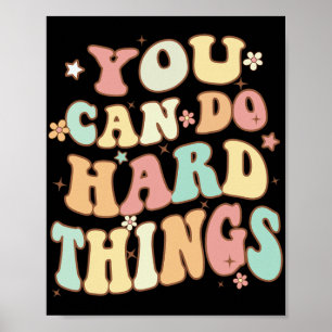 Day Teacher Shirt kann man hart tun Frauen Kind Poster