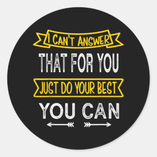 Day Teacher Shirt Standardisierte Prüfung Staar FS Runder Aufkleber