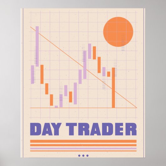 Day Trader Finance Poster (Vorne)