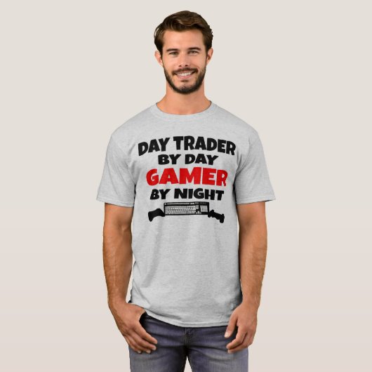 Day Trader Gamer T-Shirt (Vorne ganz)