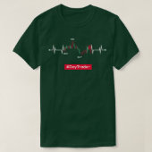 Day Trader Heartbeat Börse Forex Crypto Tra T-Shirt (Design vorne)