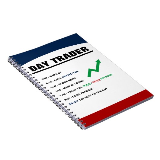 Day Trader Today Notebook Notizblock (Rechte Seite)
