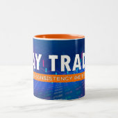 day trader zweifarbige tasse (Mittel)