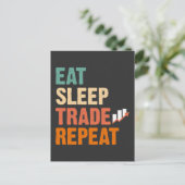 Day Trading Stock Market Trading Hobby Investor Postkarte (Stehend Vorderseite)