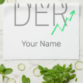 Day Trading und Kryptowährungen Börse Geschirrtuch (Gefaltet)