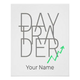 Day Trading und Kryptowährungen Börse Poster