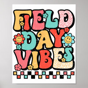 Day Vibes Groovy Summer Teacher Kind Letzten Tag S Poster