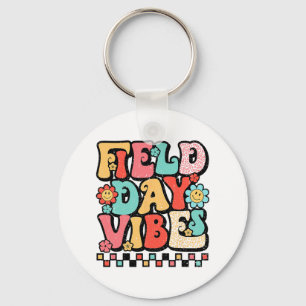 Day Vibes Groovy Summer Teacher Kind Letzten Tag S Schlüsselanhänger