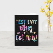 Day Vibes You Got Lehrer Niedliche Gefärbte Krawat Karte (Gelbe Blume)