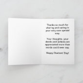 Day White Orchid Flower glücklicher Doktoren Karte (Innenseite)