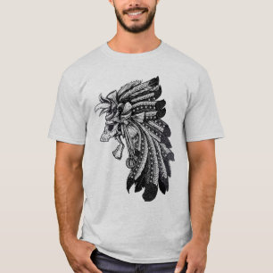 Dayak Chief Skull T-Shirt