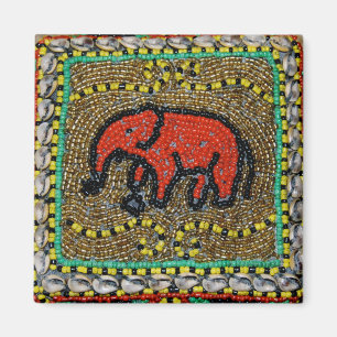 Dayak-Elefant-gebürtige Stammes- Kunst Magnet
