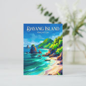 Dayang Insel Malaysia Postkarte (Stehend Vorderseite)
