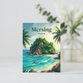 Dayang Insel Malaysia Postkarte (Stehend Vorderseite)