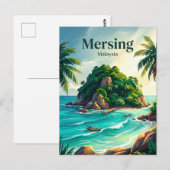 Dayang Insel Malaysia Postkarte (Vorne/Hinten)