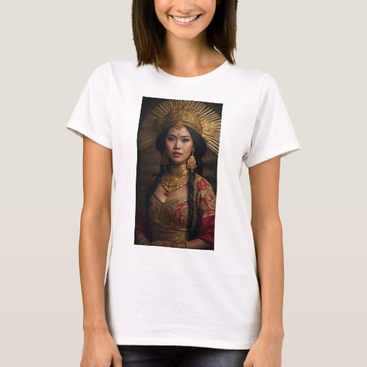 Dayang Sumbi: Weiße Prinzessin der Sundanese Legen T-Shirt (Vorderseite)
