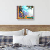 Daybreak, 1922 von Maxfield Parrish Leinwanddruck (Insitu (Schlafzimmer))