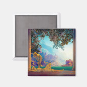 Daybreak, 1922 von Maxfield Parrish Magnet (Vorderseite/Rückseite)