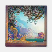 Daybreak, 1922 von Maxfield Parrish Magnet (Vorne)