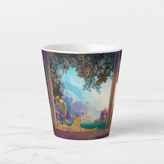 Daybreak, 1922 von Maxfield Parrish Milchtasse (Vorderseite)