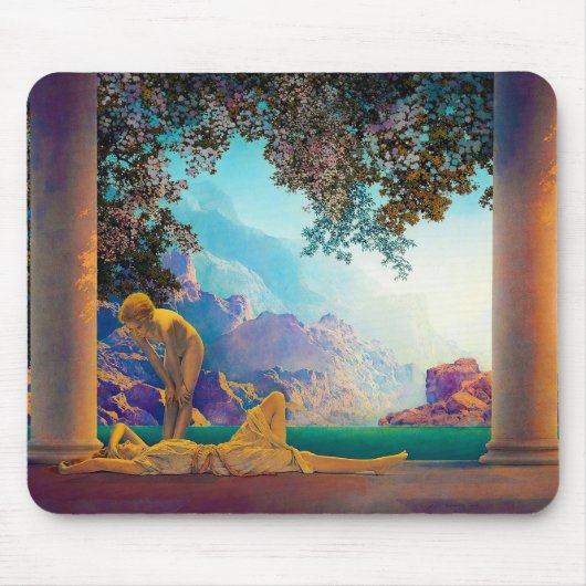 Daybreak, 1922 von Maxfield Parrish Mousepad (Vorne)
