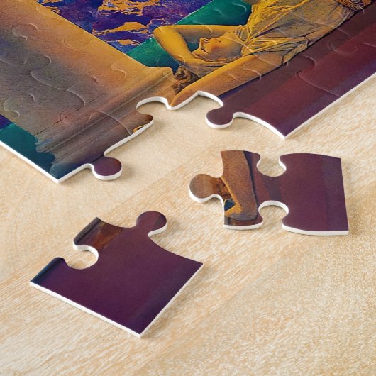 Daybreak, 1922 von Maxfield Parrish Puzzle (Seite)