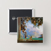 Daybreak - by Maxfield Parrish Button (Vorne & Hinten)