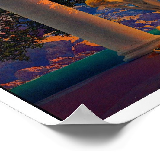 DAYBREAK Maxfield Parrish 1922 ... 2022 Poster (Ecke)