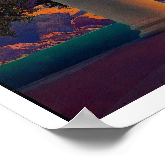 DAYBREAK Maxfield Parrish 1922 ... 2022 Poster (Ecke)