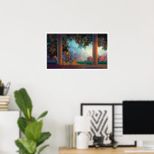 DAYBREAK Maxfield Parrish 1922 ... 2022 Poster (Heimbüro)