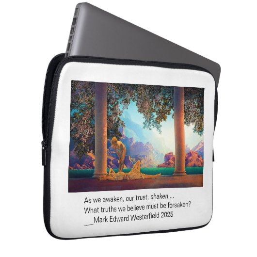 DAYBREAK Maxfield Parrish 1922 ... 2022 Poster Laptopschutzhülle (Vorne Rechts)