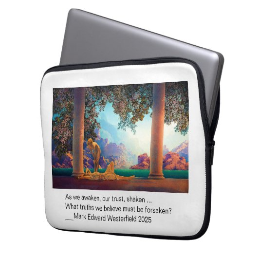 DAYBREAK Maxfield Parrish 1922 ... 2022 Poster Laptopschutzhülle (Vorderseite Links)