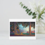 DAYBREAK Maxfield Parrish 1922 ... 2022 Postkarte (Stehend Vorderseite)