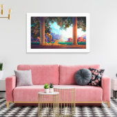 DAYBREAK Maxfield Parrish 1922 ... 2025 Leinwanddruck (Insitu (Wohnzimmer))
