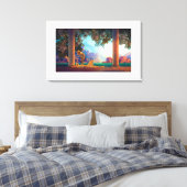 DAYBREAK Maxfield Parrish 1922 ... 2025 Leinwanddruck (Insitu (Schlafzimmer))