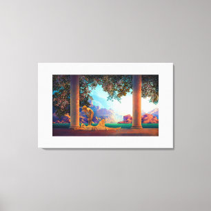 DAYBREAK Maxfield Parrish 1922 ... 2025 Leinwanddruck